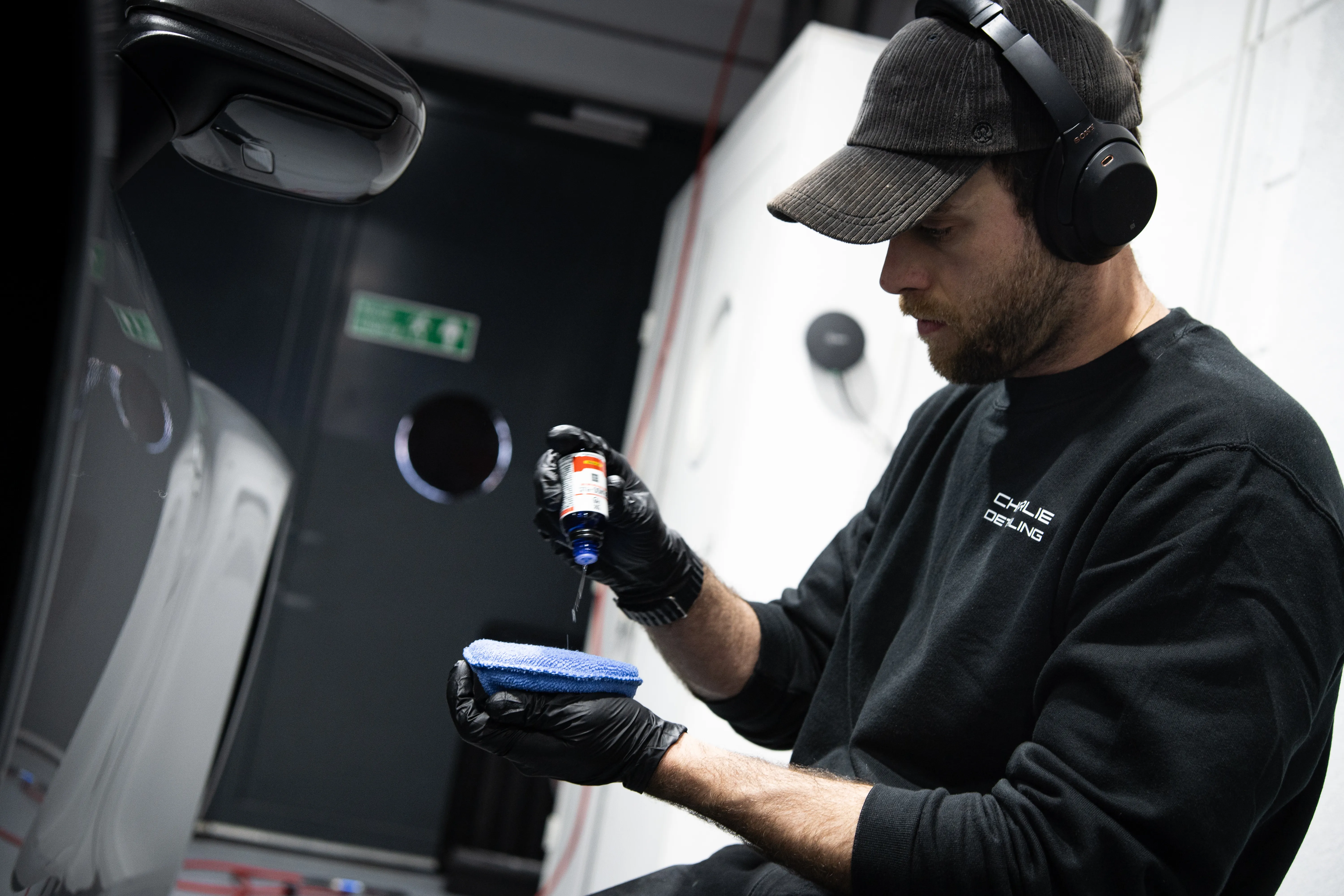 Ceramic coating application